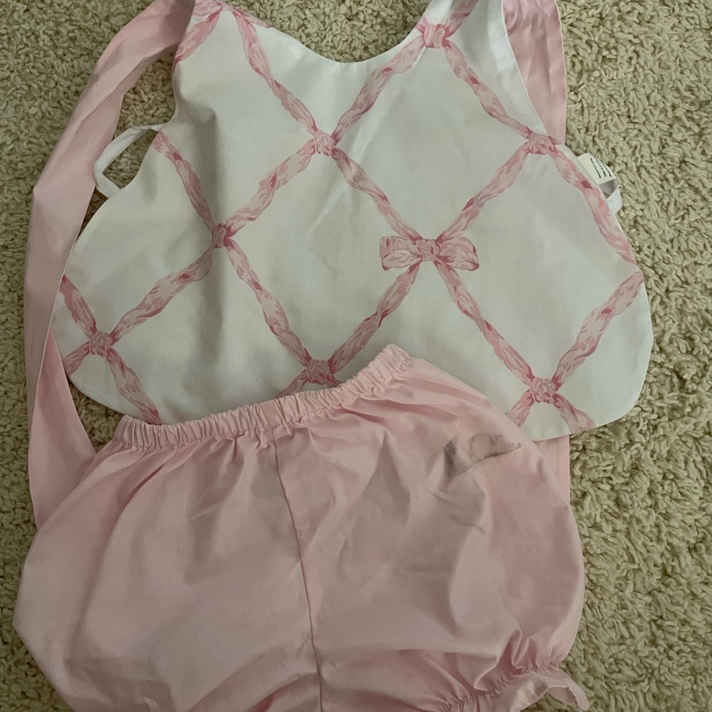 The Beaufort Bonnet Company Belle Mead Bow Set 18 to 24 Months *Price Firm*